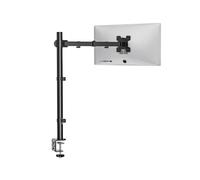 WALI Support de bras de moniteur pour bureau simple extra haut pour ordinateur de bureau Support de moniteur Support de montage simple jusqu' 32