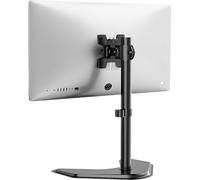 WALI Support de Moniteur Simple pour écran de 13 à 32", Support réglable autoportant avec Rotation et Inclinaison, Support d'écran Universel pour écrans HP Acer LG, VESA 75 et 100 mm, Noir (MF001)