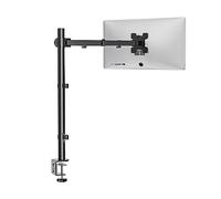 WALI Support Ecran PC Bras Simple pour Moniteurs jusqu'à 32 Pouces, Bras Ecran PC Rotatif et Pivotant, Capacité de Charge 10kg, VESA 75/100 mm (M001XL)