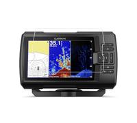 Walieoka Lot de 3 films de protection d'écran compatibles avec Garmin Striker Plus 7Cv, ultra fin, anti-explosion, anti-rayures