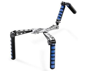 Walimex 17598 trépied Caméras numériques 3 Pieds Noir, Bleu