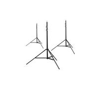 Walimex Lot de 3 trépieds avec amortisseur – H max 256 cm, 6 kg pour photo/vidéo et éclairage