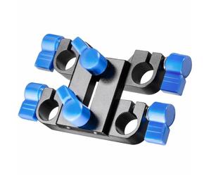 Walimex 19441 Pro 15mm Bloc de serrage double pour plate-forme vidéo