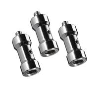 Walimex 3x Adaptateur Convertisseur Spigot Montage 1/4" - 3/8" – Vis Trépied – Raccord filet - Accessoires Appareil photo Caméra Studio - Cheville à vis Filetage Monopods FLash Light Pied Luminaire