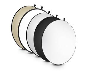 Walimex Ensemble de réflecteur pliant 5-en-1 (107 cm) wavy or/argent/blanc/noir/transparent