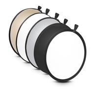 Walimex Ensemble de réflecteur pliant 5-en-1 (56 cm) wavy or/argent/blanc/noir/transparent