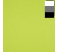 Walimex Fond en Tissu Citron Vert - 2,85 x 6 m -Épaisseur 140 g/m² env. - Coton Lavable - Fond Photo Accessoire Atelier Studio