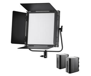 Walimex Pro 21244 LED 300 Round Bicolore Noir