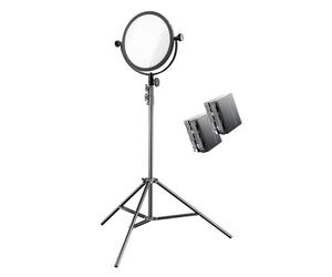 Walimex Pro 21244 LED 300 Round Bicolore Noir