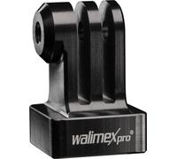 Walimex pro Adaptateur trépied en aluminium compatible avec GoPro – Aluminium anodisé, 1/4" vers compatible avec GoPro, pour Hero 11 10 9 8 7, Session et autres caméras d'action