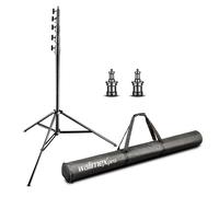 Walimex pro AIR Jumbo Trépied Photo 600 cm Aluminium Amorti par air Charge 22 5 kg Support Éclairage Studio Vidéo trépied Voyage Nomade Outdoor Indoor Pied Lumière Équipement photographique