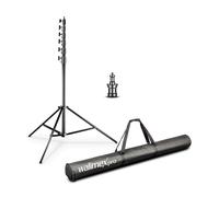 Walimex pro AIR Jumbo Trépied Photo 730 cm Aluminium Amorti par air Charge 22 5 kg Support Éclairage Studio Vidéo trépied Voyage Nomade Outdoor Indoor Pied Lumière Équipement photographique