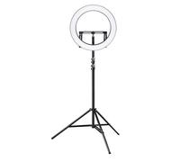 Walimex pro Anneau LED dimmable 32W avec trépied Lampe annulaire avec secteurs individuels Lumière Bi-Color 500 pour caméra & selfies Accessoires + sac inclus Compatible trépieds