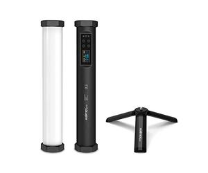 Walimex pro Bâton Lumineux Small M10, Lampe vidéo Bicolore, Spectre Complet RVB, Lampe vidéo magnétique, Lampe de Studio avec 9 Effets