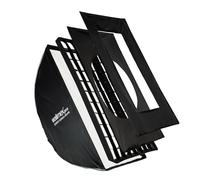 Walimex pro Boîte à lumière Studio 60 x 90 cm, rotative à 360 °, Montage Facile grâce à la Fonction Parapluie, avec Grille, Masques, Adaptateur Bowens et Sac de Transport, idéale pour la Photographie