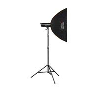 Walimex pro Campaigner 600 HS Kit Simple avec récepteur 2,4 GHz intégré, 600 WS, Temps de Combustion Rapide, lumière de réglage LED et Panneau de Commande Convivial, Finition Aluminium de qualité