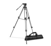 Walimex pro EI-9901 Pro Trépied vidéo avec sac et plateau rapide, 134 cm