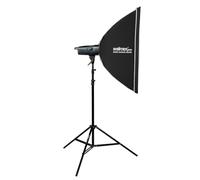 Walimex pro Emerger 200 Set Single - Flash Studio 200 WS, récepteur 2,4 GHz, Recharge Rapide, LED, 16 canaux, Portable