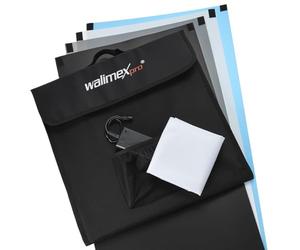 Walimex Pro Enregistrement Cube, Ready to Go (avec éclairage LED Noir + chanfreiner dépôts et diffuseur) 43 x 43 x 43 cm