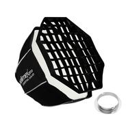 Walimex pro Essential Softbox Octagon 60 cm + adaptateur Elinchrom 15,2cm, 360°, montage simple, avec grille, adaptateur Bowens et s
