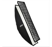 Walimex pro Essential Striplight Boîte à lumière 40 x 180 cm, rotative à 360°, Montage Facile, avec Grille, Adaptateur Bowens et Sac de Transport, idéale pour la Photographie de Produits et de