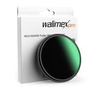 Walimex pro Filtre ND variable ND2-ND400 82mm Filtre Objectif à Densité réglable