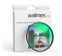 Walimex pro Filtre Polarisant Circulaire Slim Super DMC - 77 mm - Filtre d'objectif pour Lentille polarisante - Filtre CPL 18 Couches Monture Fine 4,6 mm Antireflets - Pola Équipement Photo Vidéo
