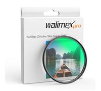 Walimex pro Filtre Polarisant Circulaire Slim Super DMC - 77 mm - Filtre d'objectif pour Lentille polarisante - Filtre CPL 18 Couches Monture Fine 4,6 mm Antireflets - Pola Équipement Photo Vidéo
