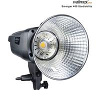 Walimex pro Flash de studio Emerger 400 - 300 x 125 x 125 mm - 400 W, récepteur 2,4 GHz, Recharge rapide, lumière LED, 16 canaux et 4 groupes, portable - matériel photo atelier