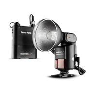 Walimex pro Flash Light Shooter 360 TTL/N (inclut Tube Flash, réflecteur, diffuseur, Sangle, câble de Connexion, Chargeur) Noir
