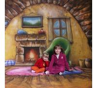 Walimex pro Fond en tissu décoratif Homey, 6000 x 3000 x 1 mm, 140 g/m², avec motifs d’intérieur chaleureux (cheminée, fauteuil, fenêtre …), fond photo pour studio et atelier