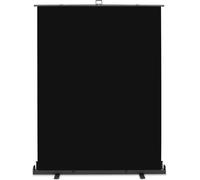 Walimex pro Fond Photo Noir 165x220 cm, Toile de fond avec coffret de transport, Équipement Fond pour Studio, Toile arrière-plan Sans plis idéale pour Photographie Low-Key et Portraits