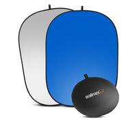 Walimex pro Fond pliable 2en1 gris/bleu 150x200