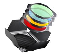 Walimex pro Jeu de volets de protection/nid d'abeille/filtre couleur