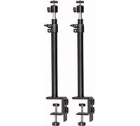Walimex pro Jeu Trépied de Table réglable Hauteur 35-65 cm Support bureau avec Rotule Rotation à 360° Inclinaison à 90° Support Clips Fixation Éclairage Vidéo Streaming Home Studio Bras pivotant Lampe