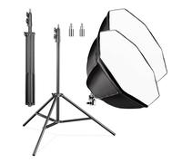 Walimex pro Kit Éclairage 2x Softbox octogonale 55 cm LED 35 W et 2x T