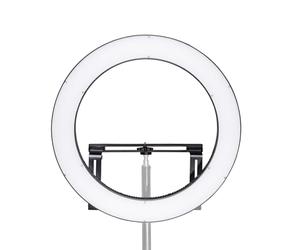 Walimex pro Lampe annulaire LED 500 Bi Color, luminosité Variable, température de Couleur réglable, Lampe annulaire LED Moderne et entièrement équipée, Ø 50 cm, Fonctionne avec Une Batterie NP-F