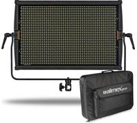 Walimex pro Lampe LED dimmable 150W Bi-Color avec slots batterie – Niova 150-F, 3.200-5.600K, 15.000LM, lumière studio & mobile, avec télécommande