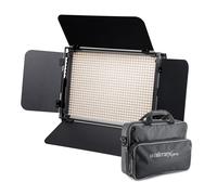 Walimex pro Lampe LED dimmable Niova 900 Plus Bi-Color avec slots pour batteries I Lumière vidéo & photo 54W, 3200-5600K, 6300LM I Éclairage studio & portable I Lumière streaming avec télécommande