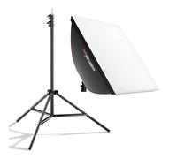 Walimex pro LED 60 W Softbox + trépied, éclairage vidéo avec trépied 68-200 cm pour Panneaux LED, Lampes et flashs de Studio