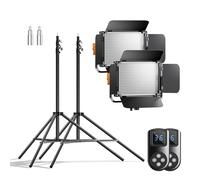 Walimex pro LED Niova 600 Daylight et trépied 2 pièces Set Trépied d'éclairage