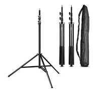 Walimex pro Lot de 3 trépieds avec Amortisseur - Hauteur Max. 256 cm, Charge 6 kg, pour éclairage et Accessoires Photo/vidéo