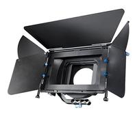 Walimex pro Matte Box Pare-Soleil Director II - 205 x 298 x 194 mm - avec 2 Inserts, 3 Volets, 4 Anneaux en néoprène - pour objectifs Ø 49-100 mm, DSLR Video Rig - Caméra Studio