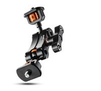 Walimex pro Mini Magic Arm Premium - 124 x 100 x 20 mm - Capacité de Charge Max. 3 kg - avec filetages à Bille 1/4 et 3/8" et Adaptateur - Accessoire pour caméra pour Cages, rigs et Chariots
