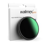 Walimex pro ND2-ND400 77 mm Fader Slim Filtre Gris Variable avec 9 Niveaux d'ouverture, Filtre ND avec revêtement 18 Couches