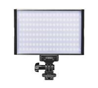 Walimex Pro Niova 150 Bi-Color – LED vidéo avec slot batterie NP-F, dimmable, 15W, 1500 lumens, CRI ≥ 95 Ra, température de couleur 3200-5600K, boîtier en aluminium avec support inclinable
