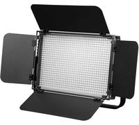 Walimex pro Niova 900 Plus Daylight – Éclairage LED continu, 54W, 900 LEDs, dimmable, 5600K, 6500 lumens, CRI ≥ 97Ra, avec DMX + télécommande, 2 slots pour batteries NP-F + alimentation secteur