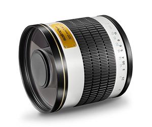 Walimex Pro Objectif de Rechange pour Appareil Photo Reflex numérique Canon RF Blanc 500 mm 1:6,3 Diamètre de Filtre 34 mm avec Couvercle de Protection