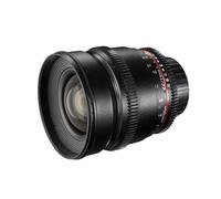 Walimex pro Objectif Grand Angle Vidéo Photo 16 mm 1:2,2 VCSC (Filetage Filtre 77 mm Pare-Soleil, Bague dentée, Mise au Point & Ouverture Fluide), Compatible Sony E Couleur Noire