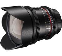 Walimex pro Objectif photo vidéo de grand angle 10 mm - 106 x 87 x 87 mm - 1:3,1 - VCSC compatible avec Canon EF-S - avec pare-soleil amovible, mise au point fluide